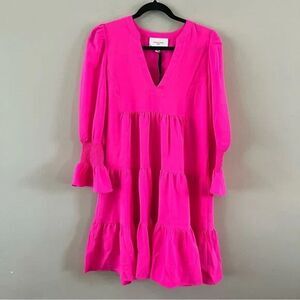 tuckernuck green dupioni esme dress Collared Pleated Mini Exercise Dress main image 0